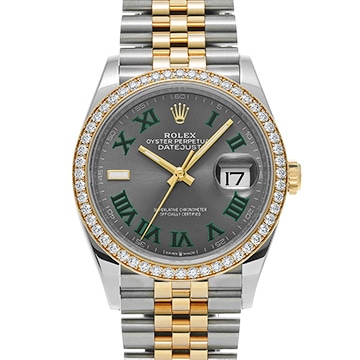 ロレックス デイトジャスト 36 126283RBR スレート メンズ 時計 【中古】【wristwatch】