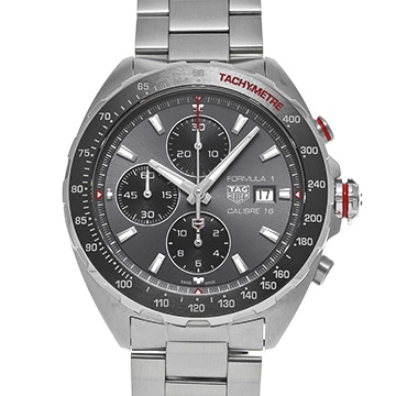 タグ ホイヤー フォーミュラ1 キャリバー16 クロノグラフ CAZ2012.BA0970 グレー/ブラック メンズ 時計 【中古】【wristwatch】