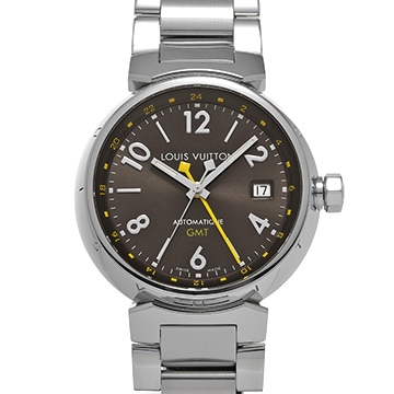 ルイ ヴィトン タンブール GMT Q11310 ブラウン メンズ 時計 【中古】【wristwatch】