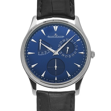 ジャガー ルクルト マスター ウルトラスリム リザーブ ド マルシェ Q1378480 ブルー メンズ 時計 【中古】【wristwatch】