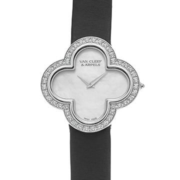 ヴァン クリーフ&アーペル アルハンブラ ミディアムモデル VCARF52700 ホワイトシェル レディース 時計 【中古】【wristwatch】