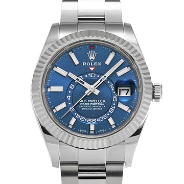 ロレックス スカイドゥエラー 326934 ブライトブルー メンズ 時計 【中古】【wristwatch】