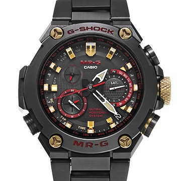 カシオ G-SHOCK MRG-G1000シリーズ 「赤備え」 MRG-G1000B-1A4JR ブラック メンズ 時計 【中古】【wristwatch】