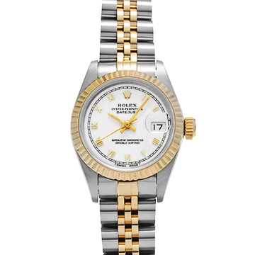 ロレックス デイトジャスト 69173 ホワイト レディース 時計 【中古】【wristwatch】