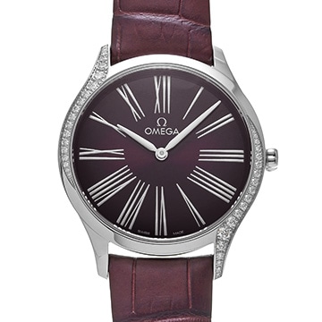 オメガ デ・ヴィル トレゾア クォーツ 428.18.36.60.11.001 バーガンディ レディース 時計 【新品】【wristwatch】