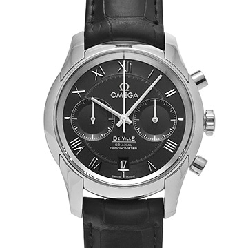 オメガ デ・ヴィル アワービジョン コーアクシャル クロノグラフ 431.13.42.51.01.001 ブラック メンズ 時計 【新品】【wristwatch】