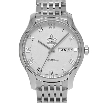 オメガ デ・ヴィル アワービジョン コーアクシャル マスタークロノメーター アニュアルカレンダー 433.10.41.22.02.001 シルバー メンズ 時計 【新品】【wristwatch】