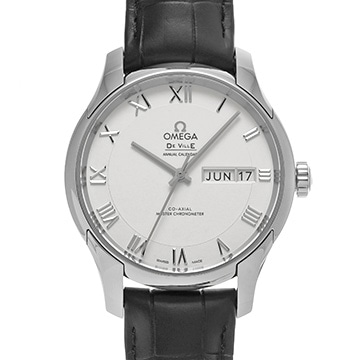 オメガ デ・ヴィル アワーヴィジョン コーアクシャル マスタークロノメーター 433.13.41.22.02.001 シルバー メンズ 時計 【新品】【wristwatch】