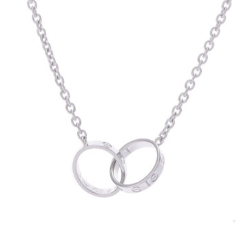 カルティエ ベビーラブネックレス シルバー B7212500 K18ホワイトゴールド WG レディース ジュエリー 【中古】【jewelry】