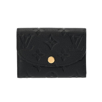 ルイ ヴィトン モノグラムアンプラント ポルトモネ ロザリ ノワール M81455 レザー ユニセックス 財布 【中古】【purse】