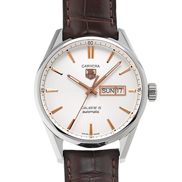 タグ ホイヤー カレラ キャリバー5 デイデイト WAR201D.FC6291 シルバー メンズ 時計 【中古】【wristwatch】