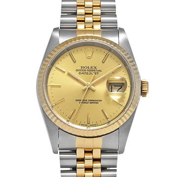 ロレックス デイトジャスト 16233 シャンパン メンズ 時計 【中古】【wristwatch】
