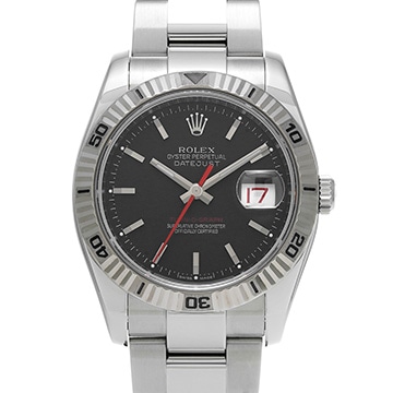 ロレックス デイトジャスト ターノグラフ 116264 ブラック メンズ 時計 【中古】【wristwatch】