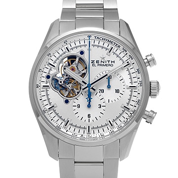 ゼニス クロノマスター エル・プリメロ オープン 03.2040.4061/01.M2040 シルバー メンズ 時計 【中古】【wristwatch】