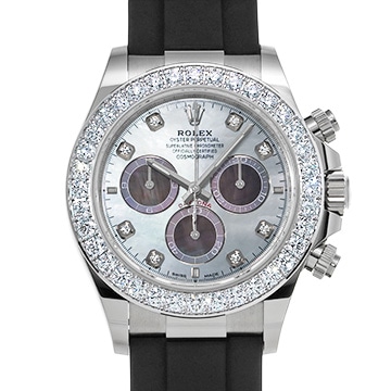 ロレックス コスモグラフ デイトナ 126589RBR ホワイトシェル/ブラックシェル/ダイヤモンド メンズ 時計 【中古】【wristwatch】