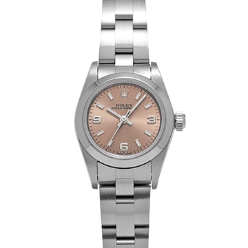 ロレックス オイスターパーペチュアル 76080 ピンク レディース 時計 【中古】【wristwatch】