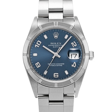 ロレックス オイスターパーペチュアル デイト 15210 ブルー メンズ 時計 【中古】【wristwatch】