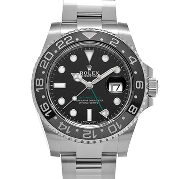 ロレックス GMTマスターII 116710LN ブラック メンズ 時計 【中古】【wristwatch】