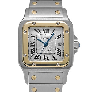 カルティエ サントス ガルベ LM W20058C4 シルバー レディース 時計 【中古】【wristwatch】