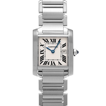 カルティエ タンク フランセーズ MM W51011Q3 シルバー ユニセックス 時計 【中古】【wristwatch】