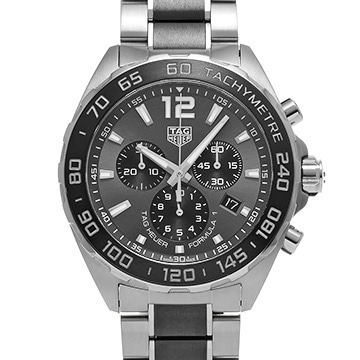 タグ ホイヤー フォーミュラ1 クォーツ クロノグラフ CAZ1011.BA0843 グレー/ブラック メンズ 時計 【中古】【wristwatch】