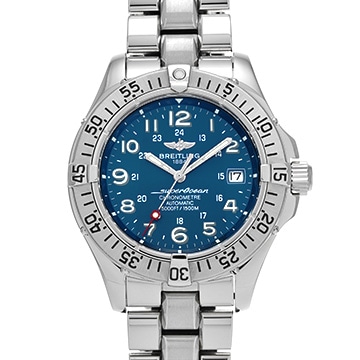 ブライトリング スーパーオーシャン A183C89PFA ブルー メンズ 時計 【中古】【wristwatch】