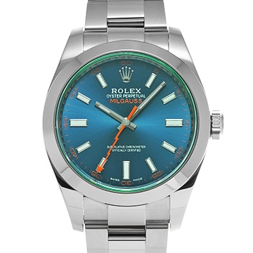 ロレックス ミルガウス 116400GV Zブルー メンズ 時計 【中古】【wristwatch】