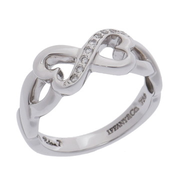 ティファニー ダブルラビングハート リング シルバー K18ホワイトゴールド WG レディース ジュエリー 【中古】【jewelry】