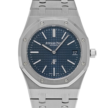 オーデマ ピゲ ロイヤルオーク ジャンボ エクストラ シン 50th記念 16202ST.OO.1240ST.01 ブルー メンズ 時計 【中古】【wristwatch】
