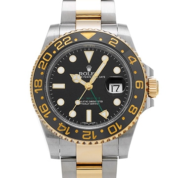ロレックス GMTマスターII 116713LN ブラック メンズ 時計 【中古】【wristwatch】