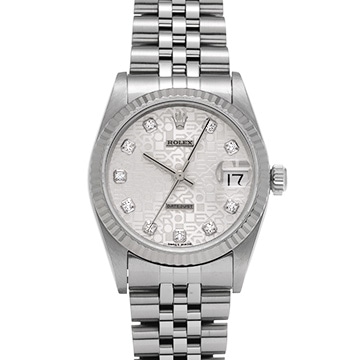 ロレックス デイトジャスト 68274G シルバーコンピュータ/ダイヤモンド ユニセックス 時計 【中古】【wristwatch】