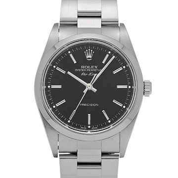 ロレックス エアキング 14000M ブラック メンズ 時計 【中古】【wristwatch】