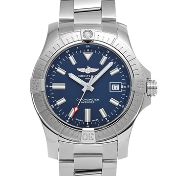 ブライトリング アベンジャー オートマチック 43 A17318101C1A1 ブルー メンズ 時計 【中古】【wristwatch】