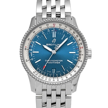 ブライトリング ナビタイマー 1 オートマチック 38 A17325 ブルー メンズ 時計 【中古】【wristwatch】