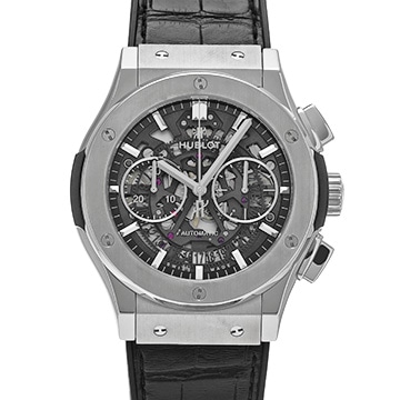 ウブロ クラシック・フュージョン アエロ・フュージョン チタニウム  525.NX.0170.LR スケルトン メンズ 時計 【中古】【wristwatch】