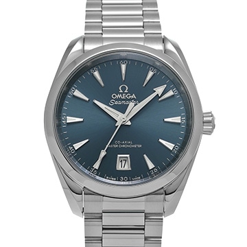 オメガ シーマスター アクアテラ コーアクシャル マスタークロノメーター 220.10.38.20.03.003 ブルー メンズ 時計 【中古】【wristwatch】