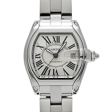 カルティエ ロードスター LM W62025V3 シルバー メンズ 時計 【中古】【wristwatch】