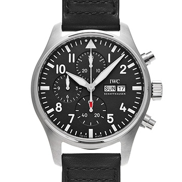 IWC パイロットウォッチ クロノグラフ IW378001 ブラック メンズ 時計 【中古】【wristwatch】