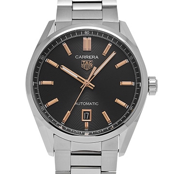 タグ ホイヤー カレラ キャリバー5 WBN2113.BA0639 ブラック メンズ 時計 【中古】【wristwatch】