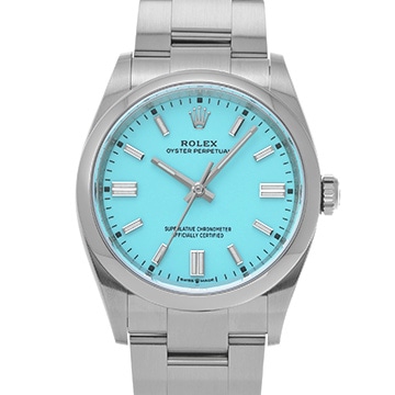 ロレックス オイスターパーペチュアル 36 126000 ターコイズブルー メンズ 時計 【中古】【wristwatch】
