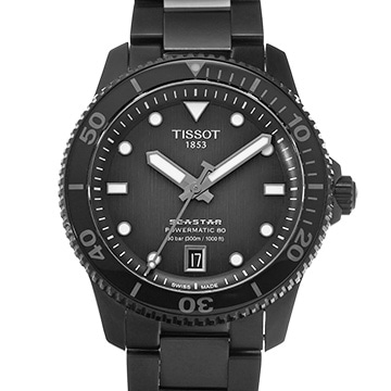 ティソ シースター 1000 パワーマティック 80 T120.807.33.051.00 グレー・グラデーション メンズ 時計 【中古】【wristwatch】