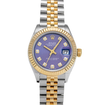 ロレックス レディ デイトジャスト 28 279173G ラベンダータペストリー/ダイヤモンド レディース 時計 【中古】【wristwatch】