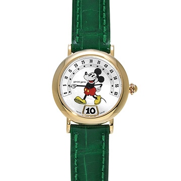 ジェラルド ジェンタ レトロファンタジー ミッキーマウス G3622 ホワイトシェル ユニセックス 時計 【中古】【wristwatch】