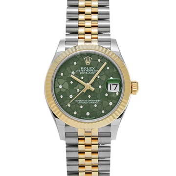 ロレックス デイトジャスト 31 278273 オリーブグリーン/ダイヤモンド ユニセックス 時計 【中古】【wristwatch】