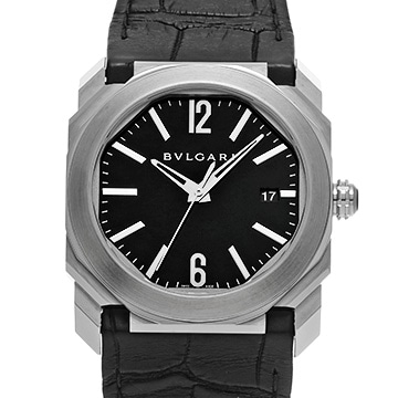 ブルガリ オクト ソロテンポ BGO38BSLD ブラック メンズ 時計 【中古】【wristwatch】