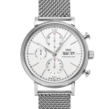 IWC ポートフィノ クロノグラフ IW391028 シルバー メンズ 時計 【中古】【wristwatch】