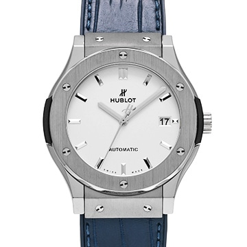 ウブロ クラシックフュージョン チタニウム オパリン 511.NX.2611.RX オパリン メンズ 時計 【中古】【wristwatch】