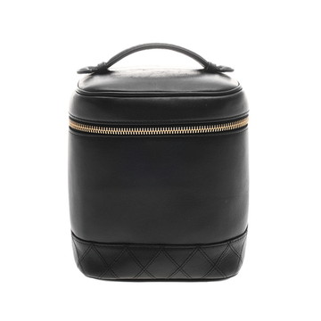 シャネル ビコローレ バニティ ブラック A01619 カーフスキン レディース バッグ 【中古】【bag】