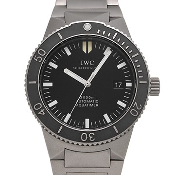 IWC GST アクアタイマー 3536-001 ブラック メンズ 時計 【中古】【wristwatch】