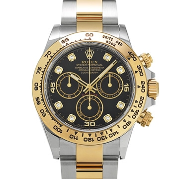 ロレックス コスモグラフ デイトナ 116503G ブラック/ダイヤモンド メンズ 時計 【中古】【wristwatch】